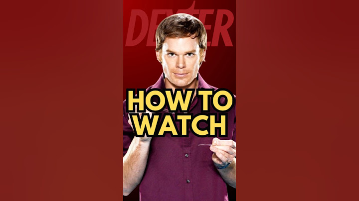 The BEST Ways To Watch Dexter #shorts