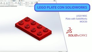 Moc03 - Moc, Lego Plate Con Solidworks - Timelapse