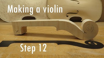 Making a violin - step 12 - the scroll