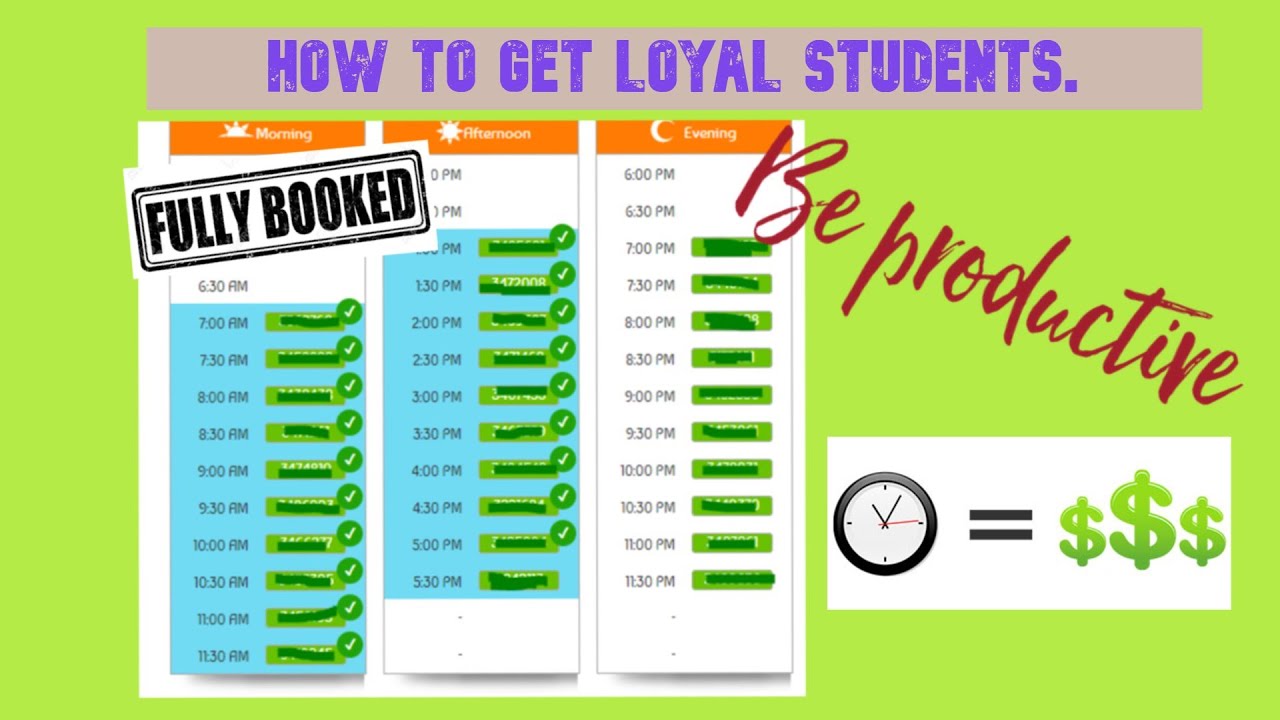 Loyal Tutor TIPS ON HOW TO GET LOYAL OR REGULAR STUDENTS (being an online English ...
