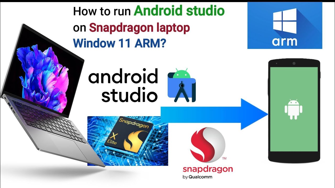 How to run Android studio on snapdragon x laptop windows 11 arm ...