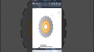 How to Draw a Perfect Gear in AutoCAD ⚙️#shorts