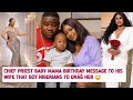 Audacìty: CHIEF PRIEST BABY MAMA BIRTHDAY MESSAGE TO HIS WIFE THAT GOT NIGERIANS TO DRÀĜ HER 🙄