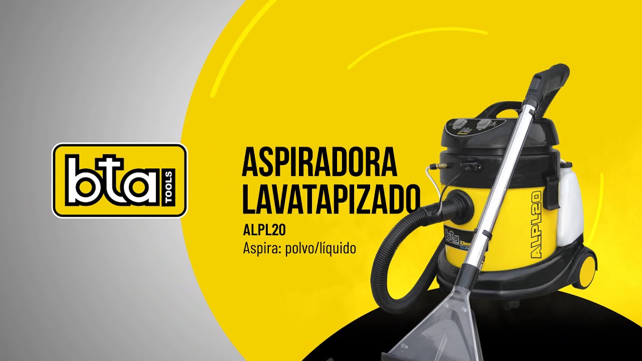 BTA Tools  Aspiradora lava tapizados y alfombras 🥇 limpia polvo y líquido  ALPL20 1400W