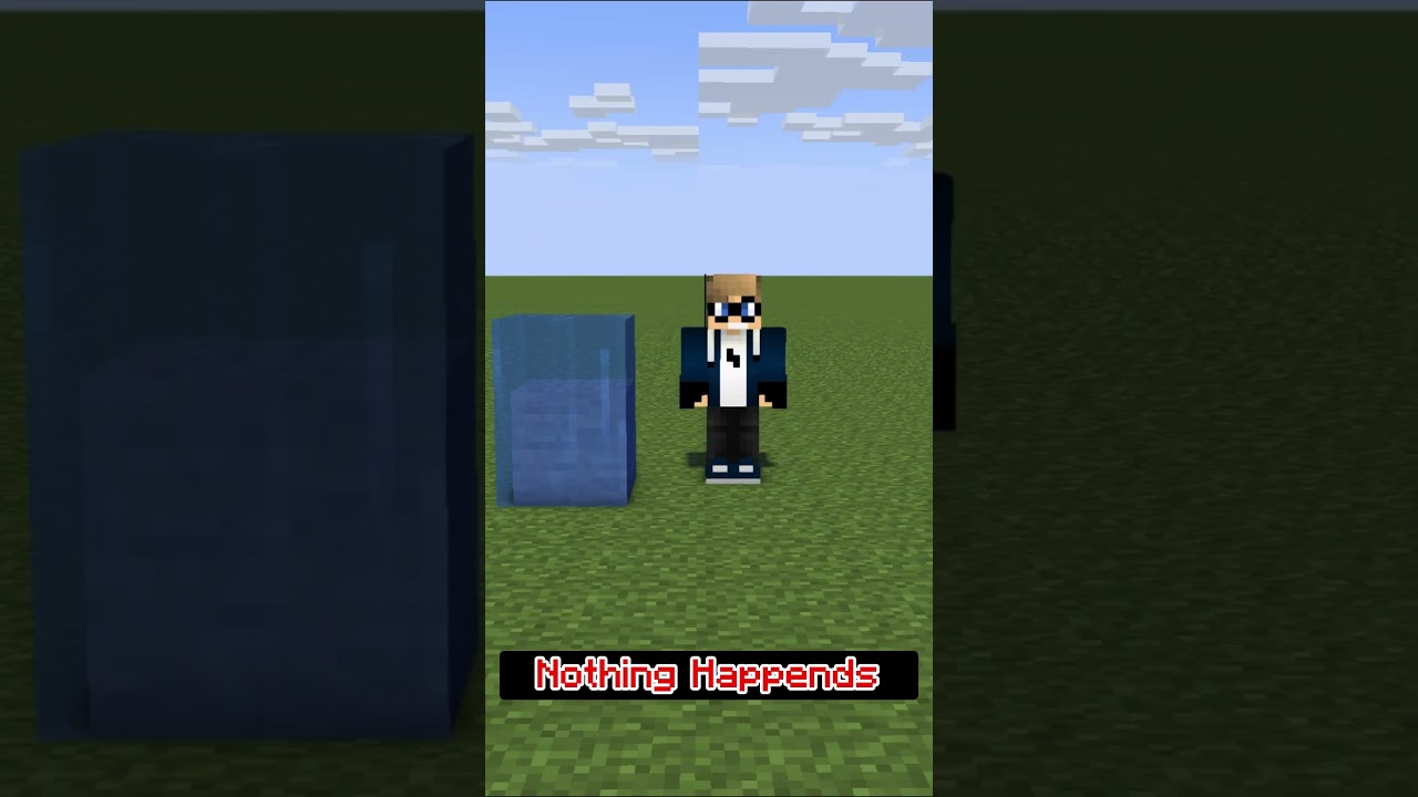 This is a Rock And This is Water #minecraft #shorts