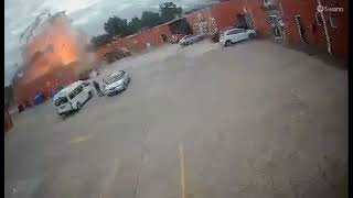 Canberra Kebab Shop Explosion Caught On CCTV Belconnen