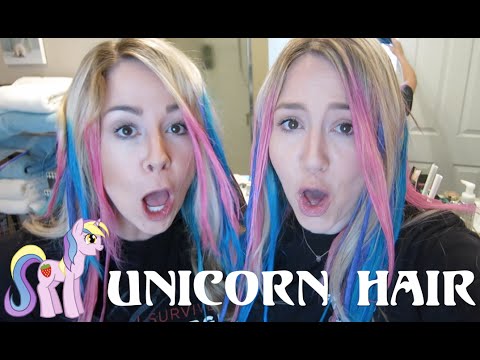 DIY Super Easy Unicorn Hair Color! - YouTube