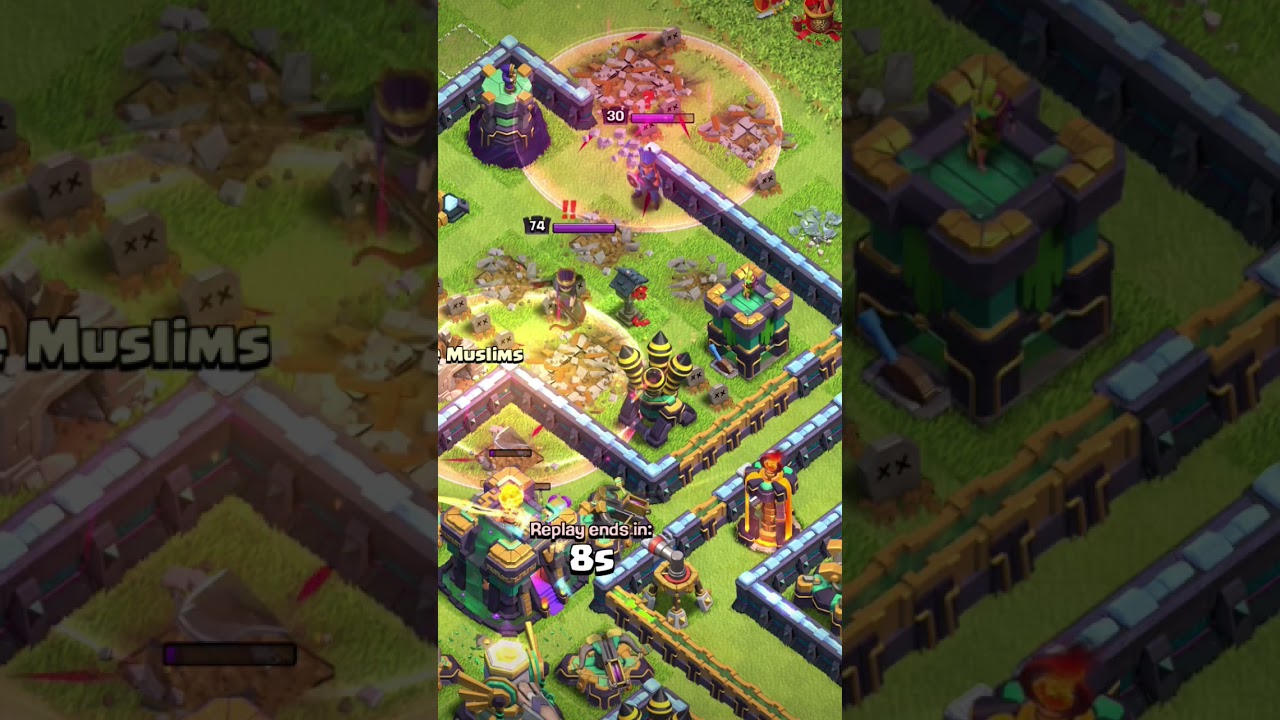 COC  how to get down the TH14 only with super minions 