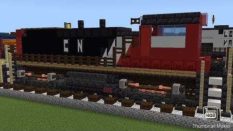 Minecraft Canadian National SW1500 Switcher Locomotive Tutorial
