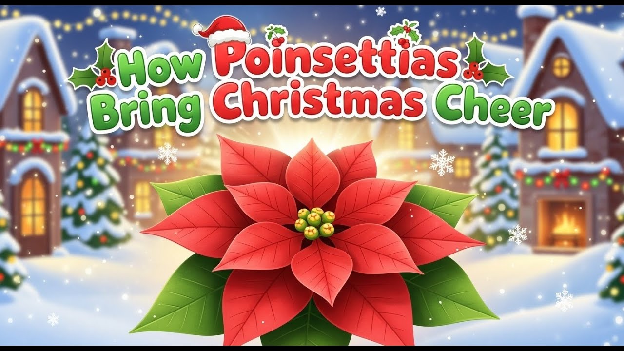 How Poinsettias Bring Christmas Cheer | Kids Christmas Story About Taking Care of Plants