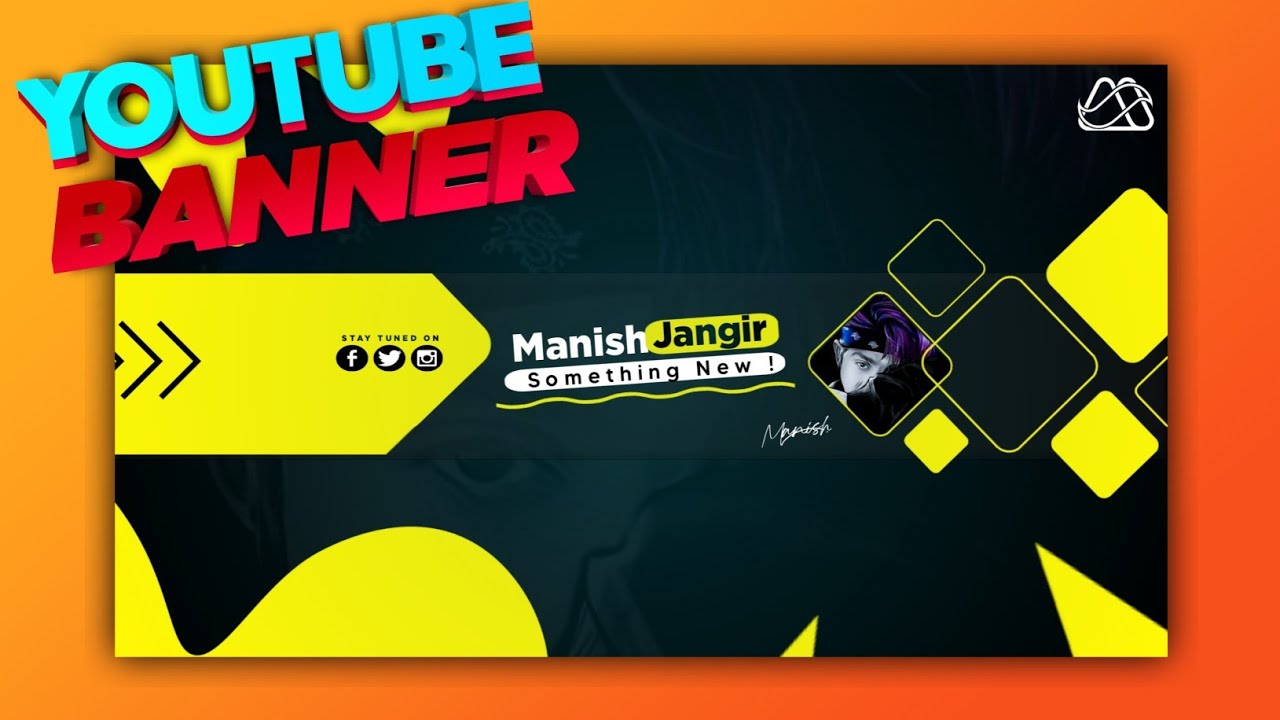 Professional YouTube channel Banner pack For Pixellab | Banner template Pixellab