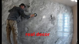 DIY marble on the wall! 50 Shades of grey! (2021)