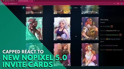 Capped React to New Nopixel 5.0 Invite Cards | Nopixel