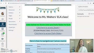 Canvas Navigation Course ELA