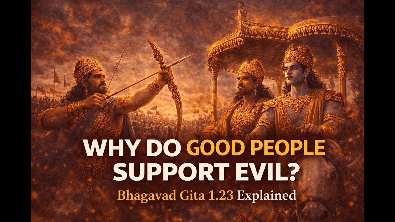 Why Do Good People Support Evil -Bhagavad Gita 1.23 Explained
