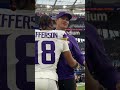 Coach checking in with Justin Jefferson & Adam Thielen