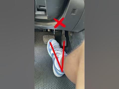 How do you apply the brakes while driving? #car#driving #tips #