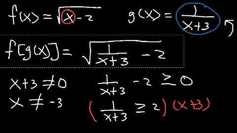 Composite Functions Domain Fractions   Square Roots   Radicals   Inverse Functions  2022