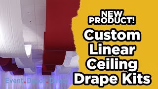Diy Custom Linear Ceiling Drape Kits Great For Weddings, Events, And Parties Event Decor Direct