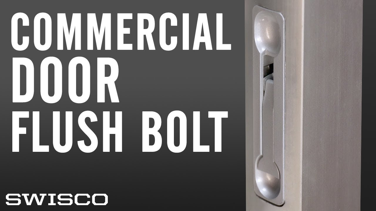 How To Install A Commercial Door Flushbolt Youtube