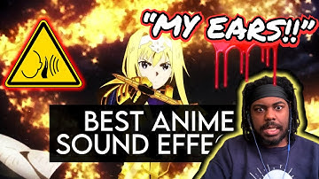 FIRST TIME WATCHING The Best Sound Design/Effects In Anime History Part 1 REACTION | VOLUME WARNING