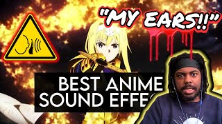 FIRST TIME WATCHING The Best Sound Design/Effects In Anime History Part 1 REACTION | VOLUME WARNING