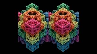 Stereoscopic 3D AI Fractal Journey electronic music video