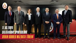 Galatasaray Spor Kulübü Divan Kurulu Mazbata Töreni