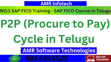 What is a P2P (Procure to Pay) Cycle in Telugu | SAP FICO P2P Process Cycle |SAP FICO In Telugu