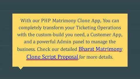 Best Bharat Matrimony Clone Script - Readymade Clone Script