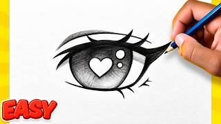 👀✨ How to Draw Cute Anime Eyes ✏️ Super Easy Tutorial for Beginners