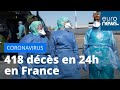 Coronavirus : 418 décès en France en 24h, plus forte hausse depuis le début de l'épidémie