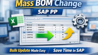 Mass BOM Change in SAP PP | Step-by-Step Guide