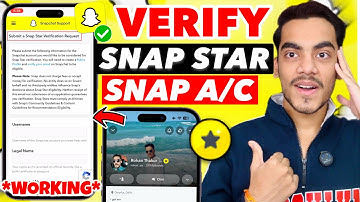 How To Verify Snapchat Account | Snapchat Snap Star Verify Kaise Kare | Get Gold Star on Snap
