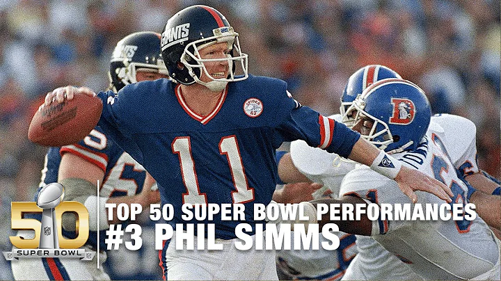 #3: Phil Simms Super Bowl XXI Highlights | Broncos vs. Giants | Top 50 SB Performances