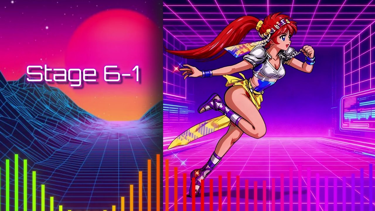 Alisia Dragoon ~  Stage 6-1 ~ OST 80s Synthwave ~ Electro Pop Version ~ Megadrive ~