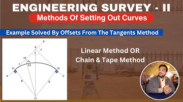 Lec 2 Part 3 | Setting out simple curve by Radial Offsets from Tangents
