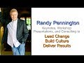 Randy pennington  expert and keynote speaker on corporate culture change and transformation