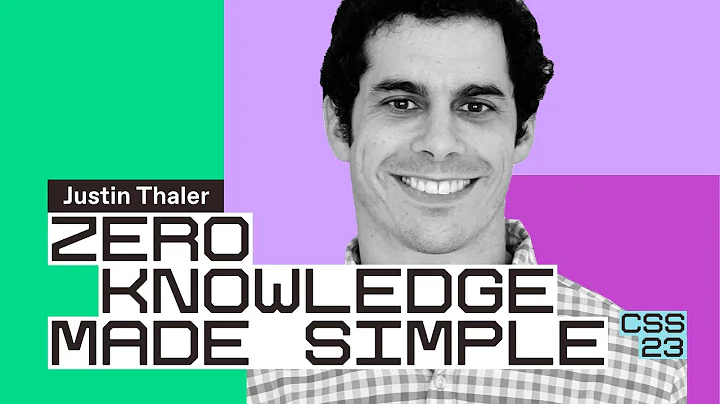 Zero knowledge made simple | Justin Thaler