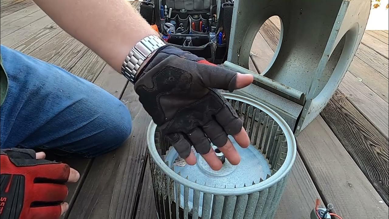 How to properly clean an HVAC blower wheel. - YouTube
