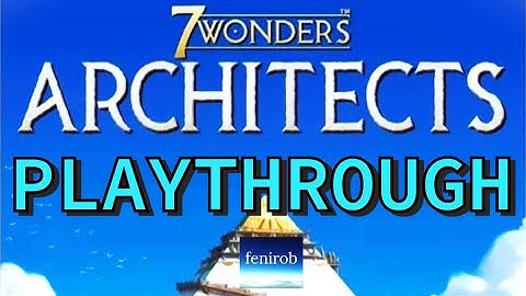 7 Wonders Architects Board Game | Playthrough