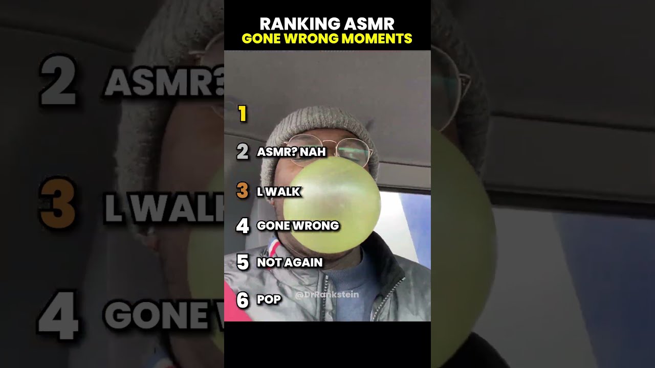 Ranking ASMR Gone Wrong Moments Asmr Funny Worst Fails