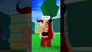 $500 000 ROBUX OR $1 ROBUX THAT QUINTUPLES EACH DAY IN BLOX FRUITS! 😈  #shorts