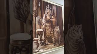 Foto Lukisan Sri Baduga Maharaja Prabu Siliwangi terlihat pandangan matanya bergerak