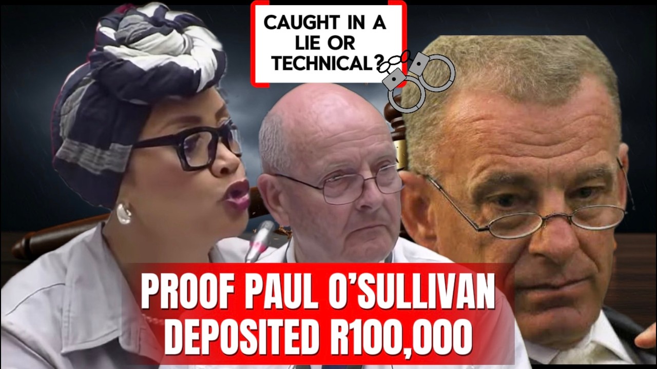 PAUL O’SULLIVAN EXPOSED BY HONOURABLE JAMES AS PAID INFORMER - R100K DEPOSITED IN HIS ACOCUNT