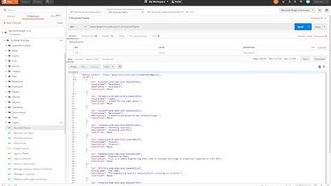 Using Postman with the Microsoft Graph