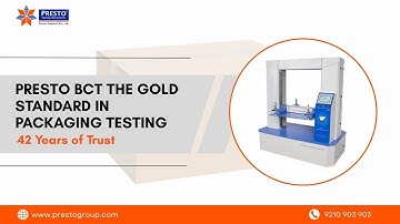 Presto’s Box Compression Tester – The Gold Standard in Packaging Testing | BCT Explained | ASTM D642