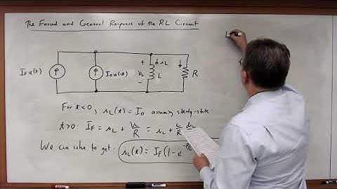 EECE 2112 Module 63:  The Forced and General Response of the RL Circuit