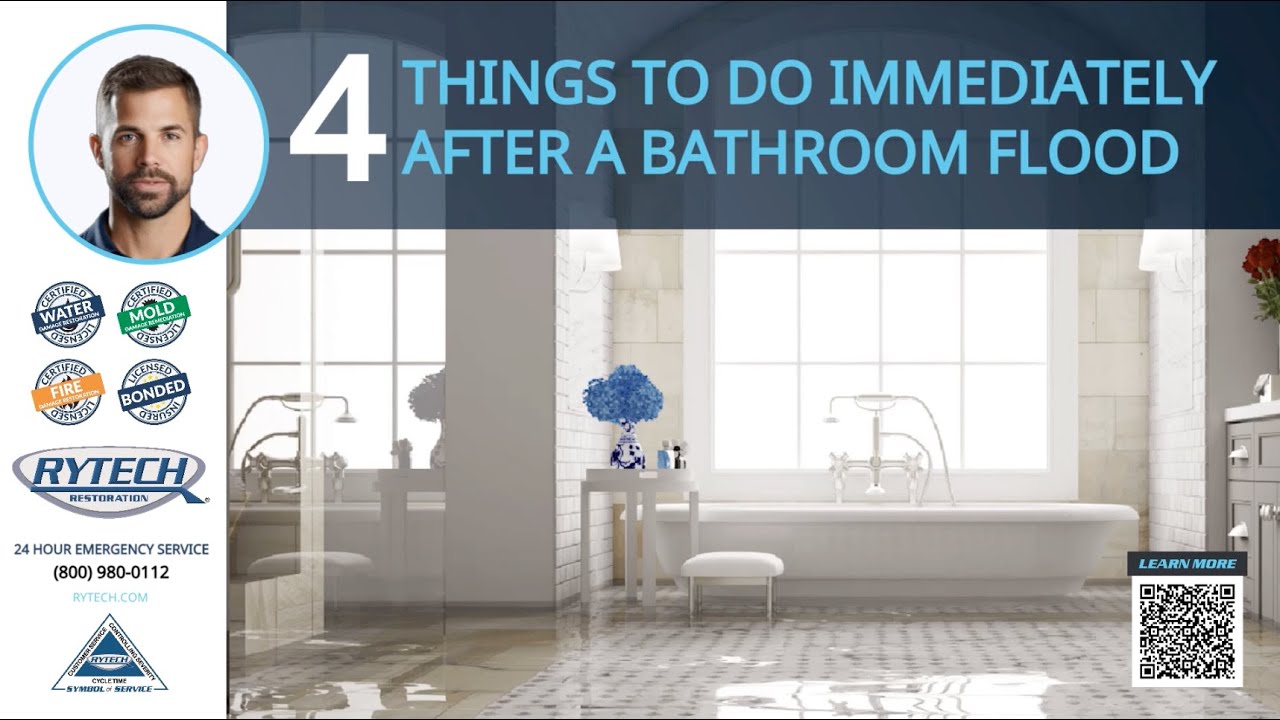 4 Things To Do After A Bathroom Flood YouTube