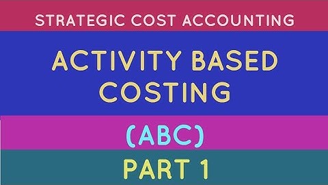 ACTIVITY BASED COSTING||MEANING||DEFINITIONS||FEATURES||PART 1